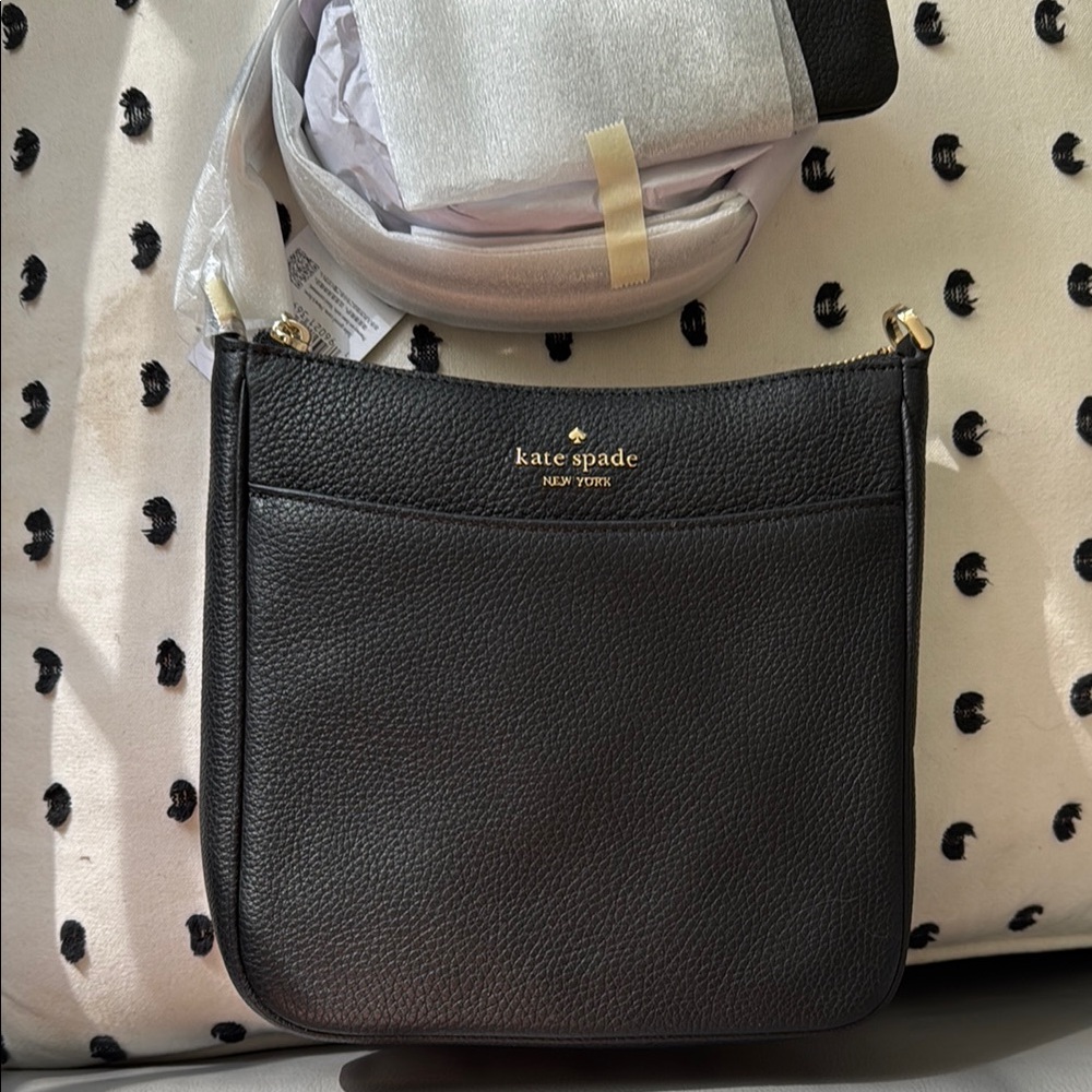 Kate Spade Black Leather Crossbody Bag